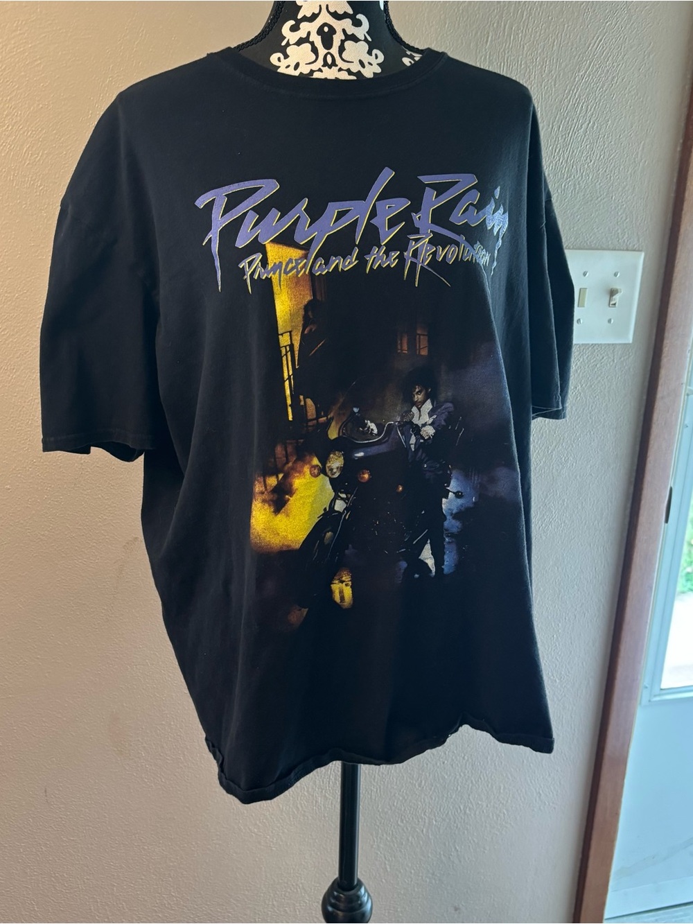 Prince Purple Rain Graphic T Shirt Black Oversized Unisex 2XL 3XL Music Tee
